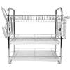 HUOLE Scolapiatti a 3 livelli,Scolapiatti da Appoggio, Scolapiatti con 3 Livelli, Multifunzionale per Lavandino, Armadietti da Cucina,Robusto e Durevole(42 * 25 * 43,5 cm)