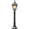 Mengjay Lampione da Giardino in Stile Vintage con Palo, in Alluminio Pressofuso e Vetro Smerigliato - Lampada da Terra E27, LED da Esterno Impermeabile IP23 (C)