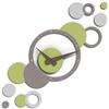 Giallobus - Orologio da Parete Adesivo Modulare Geotime - Bubbles - Legno Mdf - Geotime - 02B_Plant - Orologio da parete moderno - Numeri adesivi 3d - Costruzione modulare