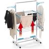 Easymaxx - Stendibiancheria a flusso d'aria, asciugatura rapida, meno pieghe, pieghevole, estremamente leggero, 92 x 68,5 x 150 cm