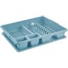Tontarelli Scolapiatti da Lavello con Vassoio Grande Blu Delfin 47 x 38 x 8,5 cm