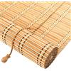 KOKANIGODVA 110x120cm Tenda a Rullo in Bambù Naturale,Tenda a Pacchetto in Bambù per Interni, Tende Avvolgibili Traspiranti,Tende Da Finestra Tessuto a Mano,Veneziane per Finestre,Per Giardino/Veranda