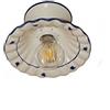 VANNI LAMPADARI - Plafoniera Soffitto Agnese, Lampadario in Ceramica Decorata a Mano per Soggiorno, Camera da Letto, Bagno - Plafoniera Parete, 20 cm, Blu