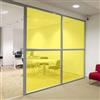 STICKERSLAB GHIRARDI StickersLab - Pellicola Trasparente Colorata Adesiva per VETRATE in 8 Colori (Giallo, 152cm x 100cm)