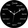F Fityle Orologio da Parete con equazioni Matematiche, Orologio da Lavagna Nera, Decorazione per la casa, Montaggio a Parete, Orologio Rotondo, Senza