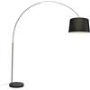 Qazqa Booglamp XXL - Lampada da terra arco Moderno - 1 luce - H 2470 mm - Acciaio - Moderno - Soggiorno