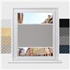 Concept Crystal Concept Blinds Tende Plissettate a Nido d'Ape Oscuranti su Misura Opache - Facile Installazione con FORATURA - Tende Plissettate per Finestre Personalizzate, Larghezza 30-170cm Altezza 20-240cm