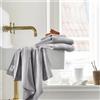 IlGruppone Set 3 Pezzi Asciugamani In Bambù Bagno Salvietta Viso Telo Doccia Asciugamano Pregiati Super Assorbenti Salviette 450 Gr Bamboo Lusso Elegante Confezione Idea Regalo - BambuGrigio