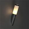 Qazqa Rox - Lampada da esterno con sensore di movimento Moderno - 1 luce - Ø 76 mm - Grigio scuro - Moderno - Illuminazione esterna