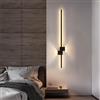 RXPVUXE Applique da parete lineare moderna a LED Lampada da parete lunga per interni semplice 24 36 Lampada da parete in metallo, 3000K Alluminio Up Down Applique Apparecchio di illuminazione per ca
