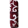 Russo Tessuti Telo Multiuso Arredo Divano Grand Foulard Tovaglia Ghirigori Giulia 240x270cm-Bordeaux