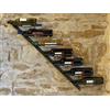 DanDiBo Scaffale per Vini Porta-Bottiglie Diagon 100 cm in Metallo Scaffale Porta-Bottiglie Bar (Versione Destra)