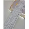 HAOSHICS Tenda per porta, pannello a parete con frange per finestre, divisori, per casa, patio, camera da letto, decorazione con nappe, nastro con striscia argentata, per matrimoni, caffetterie
