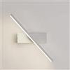 Spacnana Apparecchio di Illuminazione per vanità a LED Morden Lampada da Bagno per Camera da Letto Lampada da Parete Girevole Lampada da Parete per Bar per la Lettura di Computer a Specchio (Luce bianca)