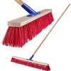 Kadax Road Brooms con un gambo lungo fatto di legno e nylon, spazzatrici con supporto per stelo metallico, ampio trambusto industriale e trambusto, comoda scopa di sala, sabbia, vari grandi (80 cm)