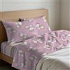GC ARREDOCASA Set Lenzuola Una Piazza e Mezza - Unicorno Rosa - 100% Cotone Quadrifoglio - Completo Letto Made in Italy