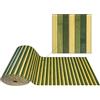 Tata Home Tappeto Passatoia da Cucina Camera o Bagno Bamboo Classico in 100% Bamboo e Fondo in Materiale Antiscivolo misura 50x100 cm Colore Verde