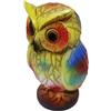 F Fityle Lampada da tavolo con animali Lampada da tavolo retrò Lampada da comodino Lampada da camera Lampada da scrivania Lampada in resina colorata per, Gufo