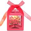 GIVBRO Scatole per caramelle in stile musicale, per bomboniere, scatole regalo per biscotti, per feste di compleanno, colore rosso, 50 pezzi