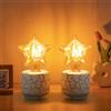 Aigostar Lampada da Tavolo in Ceramica Effetto Marmo con Interruttore a Filo, per Lampadine E27 60W Max - Lampada da Comodino Moderna per Camera/Soggiorno/Ufficio, Senza Fonte Luminosa, 2 Pezzi