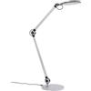 Lindby Lampadine LED lampada da scrivania argento, dimmerabile lume tavolo | luce scrivania Moderno, 3000 K Bianco caldo - 6500 K luce del giorno per Studio, Ufficio