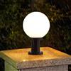 Mengjay Impermeabile Giardino Cancello Parco Paesaggio Lampione stradale Recinzione Stigma Prato Lampione Lampioncino,E27 Paletto da Esterno Alluminio Luce a Colonna Impermeabile Patio (∅25CM)
