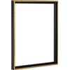 Bildershop-24 Cornice per giunti ombreggiati Lamia, 60 x 120 cm, nero lucido, Kit di autoassemblaggio fai da te anticato, Kit di autoassemblaggio fai da te