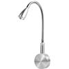 Meanyee Touch Switch Lampada da lettura flessibile a collo di cigno flessibile dimmerabile 3W Lampada da comodino a LED dimmerabile a parete Lampada da comodino per la lettura a letto (Indicator)