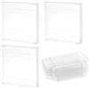BENECREAT 50PCS Scatola da Regalo in PVC Trasparente 6x6x1cm Scatola da Regalo per Dolciumi Scatole da Regalo Quadrate per Feste