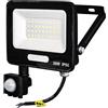 MAKA change your life quality MAKA Faretto Led da Esterno con Sensore di Movimento, Impermeabile IP65, Rileva Movimenti 6-12 metri, Timer 6-360 Secondi, Sensibilità di Giorno e Notte, Faro LED Esterno per Giardino (30 watt)