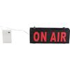 MSDFNSDOL ON AIR Sign LEy Control, cartello di registrazione per scrivania da studio, LED luminoso ON Studio con rosso tenue, include batterie 3xAA per livestreamer e s