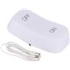 G&S GS, luce a LED notturna, modello Gravity, interruttore on/off, lampada a risparmio energetico, con cavo di ricarica