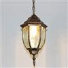 XSPWXN Retro Lanterna da giardino Lampada da soffitto a soffitto per esterno Lampada Corridoio Corridoio Lampadario Balcone Gazebo Lampadario a forma di uva Impermeabile IP44 (Color : Bronze)