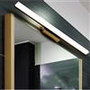 Generic Luce for Il Trucco a LED, Luce for Specchio da Trucco, Specchio Decorativo for Il Trucco, con luci a LED antiappannamento, Parete antiappannamento for Specchio da Bagno(Silver,120CM)