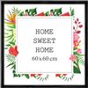 MG Design Cornice 60 x 60 cm - colore Nero, in legno, con vetro acrilico - da appendere in verticale o in orizzontale, senza sfondo, per foto, poster, puzzle