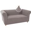 WJHDWYD Copridivano Chesterfield Elasticizzata Fodera per Divano Elasticizzato Antiscivolo Antimacchia, Copridivano 1 Posto con Braccioli Tessuto Super Morbido(Taupe,2 Posti)