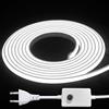 STHomedeco Striscia LED COB 220V - Impermeabile IP65, Dimmerabile con Interruttore, per Cucina e Esterno (6000K, 2m)