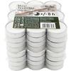 Hofer Maxi Tealight Candele Bianche - Non profumate - 72 Pezzi - Candeleine Grandi 57 x 25 mm - Durata di combustione 8 Ore - Tea Light Cera Antigoccia - 2 x Set di 36 Lumini