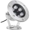 Fitlin Lampada subacquea a LED for laghetto - Luce LED sommergibile for piscina, Fontana subacquea RGB impermeabile IP68, Luce paesaggistica regolabile a 180° 12V, for giardino, Fontana, Luce subacquea for c