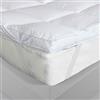 Generico Topper 7 cm - Coprimaterasso Trapuntato e Soffice, 100% Anallergico e Traspirante, corregge i difetti del materasso (BIANCO, SINGOLO 85X200X7)