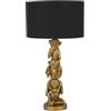 Searchlight Lighting Lampada Da Scrivania Contemporanea Scimmia Policarbonato Oro Nero 1 Luce E27