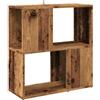 vidaXL Libreria Legno Antico 60x24x63 cm in Legno Multistrato, scaffale, mensola, organizzatore, scaffali, mensole, organizzatori, libreria, librerie