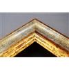 Artecentro Cornice Dorata per Quadri - Oro/Colore con o Senza passepartout in Legno-Varie Misure (Oro/Avorio, 30 x 40 + passepartout)