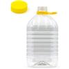 Generico 5 Pz CONTENITORE PET 5 Lt BOCCIONE DAMIGIANA TAPPO VITE AUTOSIGILLANTE PER VINO OLIO