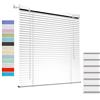 Generic Tende Veneziana in Alluminio su Misura, Veneziane da Interno/Esterno Senza Fori per Finestre, 25mm Lamelle Privacy Orizzontali Oscurante Persiane per Ufficio(White)