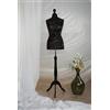 Generico AILANT Manichino donna sartoriale black wood stand (black/brown flowers, 44/46 L)