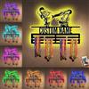 ASD Jewerly Nome personalizzato metallo Taekwondo Medaglia Hanger Holder Display Rack per premi nastri con luce LED, supporto medaglia sport personalizzato per parete, medaglia Hanger Display Award Rack