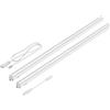 Parlat Apparecchi LED sottopensile Rigel, 87,3 cm ciascuno (bianco, 21,22W, 1118lm, 130° ciascuno) Set di 2