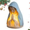Tuxuseo Figura della Maria - Calda illuminazione artigianale | Luce notturna cattolica - per la casa, per Natale, compleanno, per la cameretta dei bambini, per l'università, per