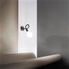 Perenz Applique In Metallo Moderna Bulbo Nero 1 Luce E27 Orientabile